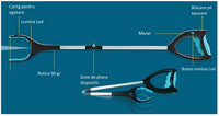 Dispozitiv tip cleste, pentru prins obiecte la distanta, 81cm, Grab It - imagine 7