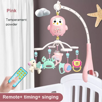 Carusel rotativ muzical pentru patut bebelus, cu telecomanda - imagine 2