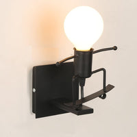 Lampa metalica retro industriala tip humanoid, soclu E27, diverse modele - imagine 9
