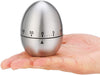Cronometru de bucatarie argintiu din inox Egg Timer