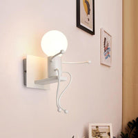 Lampa metalica retro industriala tip humanoid, soclu E27, diverse modele - imagine 3