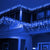 Instalatie exterior fir gros 5,5m x 0.7m, franjuri inegali, 120 led-uri, lumina flash, diverse culori