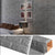 Tapet 3D caramizi argintii, gri, auto-adeziv pentru interior, 70 x 77 cm