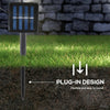 Decoratiune luminoasa pentru Craciun, 5 Acadele, pentru exterior, incarcare solara, 40 cm