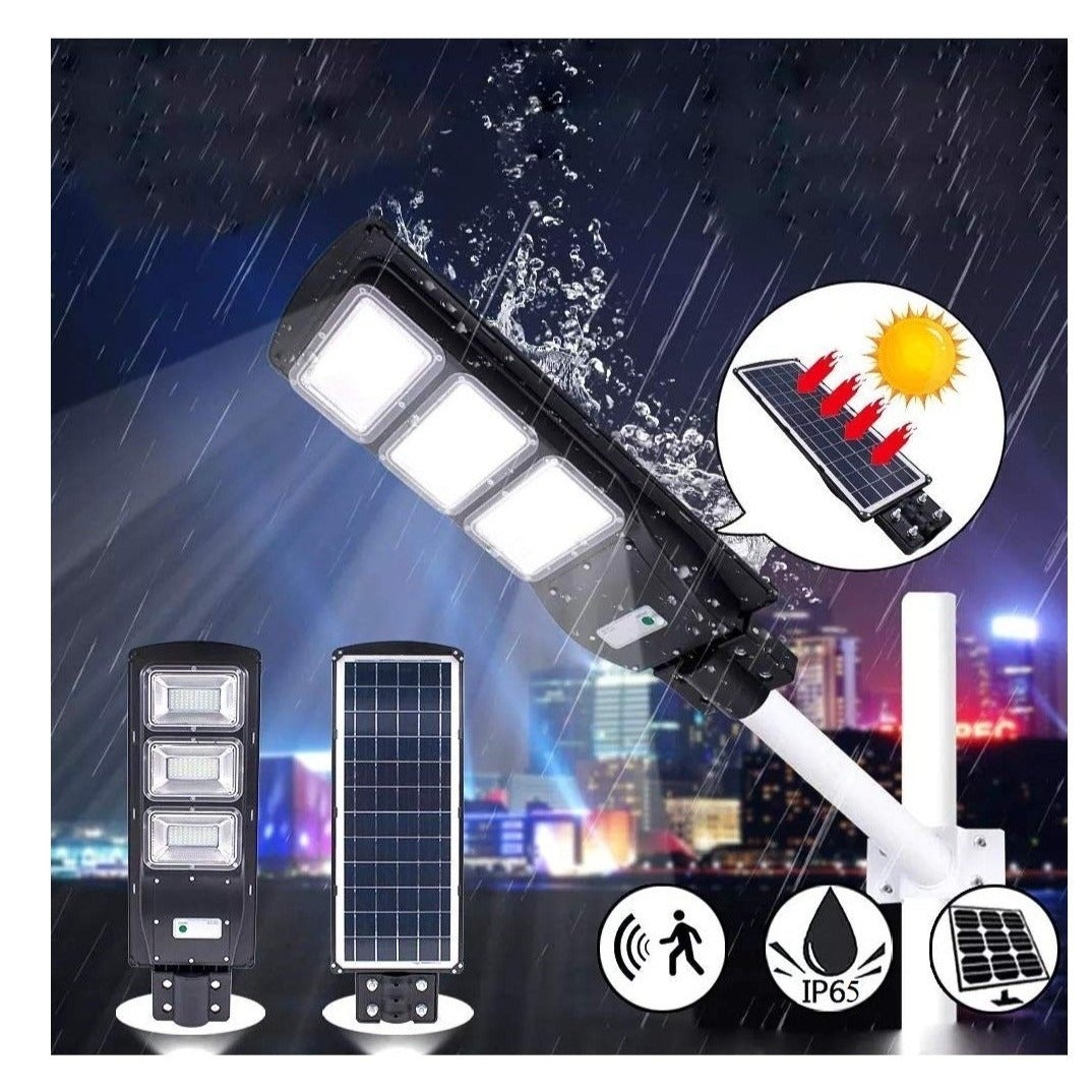 RESIGILAT - Lampa stradala proiector LED cu panou fotovoltaic si senzor, 120W/200W/300W
