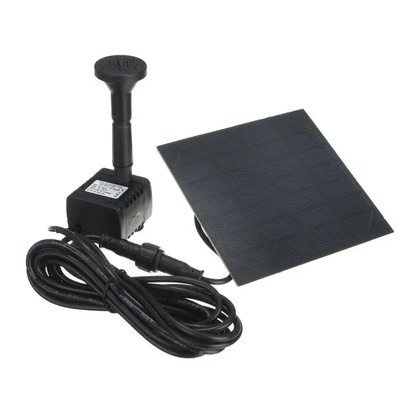 Fantana arteziana pentru gradina, submersibila, cu panou solar