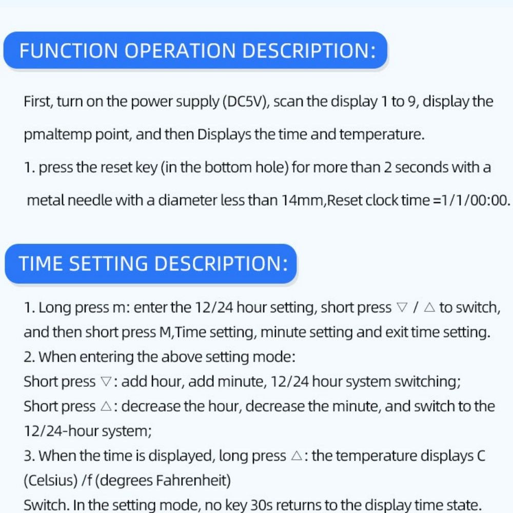 Ceas desteptator cu incarcare wireless 5W si afisaj temperatura in timp real