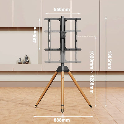 Suport TV rotativ, tip trepied, pentru podea, TV 32-60 inch