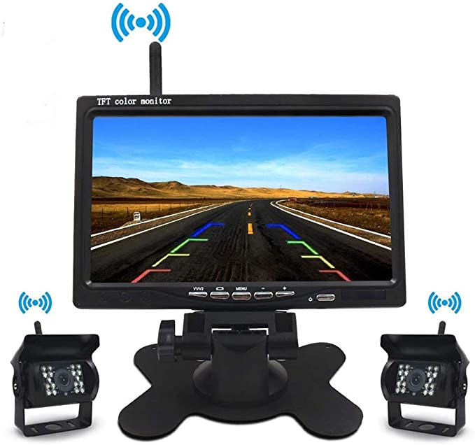 Kit wireless pentru marsarier cu camera AHD si display de 7", camioane, autocare, bus-uri