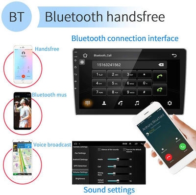 Navigatie auto Android, 10 inch, touchscreen, Wi-Fi, Bluetooth, 1080p Full HD, suporta camera marsarier