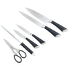 Set de bucatarie Priority Chef cu foarfeca, pila si suport, otel inoxidabil, 8 piese