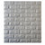 Set 10 x Tapet 3D caramizi argintii, gri, auto-adeziv pentru interior, 70 x 77 cm