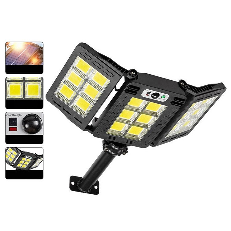 Lampa Solara Stradala Tripla 200W COB – Autonoma, IP65, Senzor Miscare