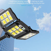 Lampa Solara Stradala Tripla 200W COB – Autonoma, IP65, Senzor Miscare - imagine 5