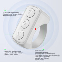 Inel telecomanda pentru control telefon, Functii: like, share, up, down, screenshot, captura video - imagine 6