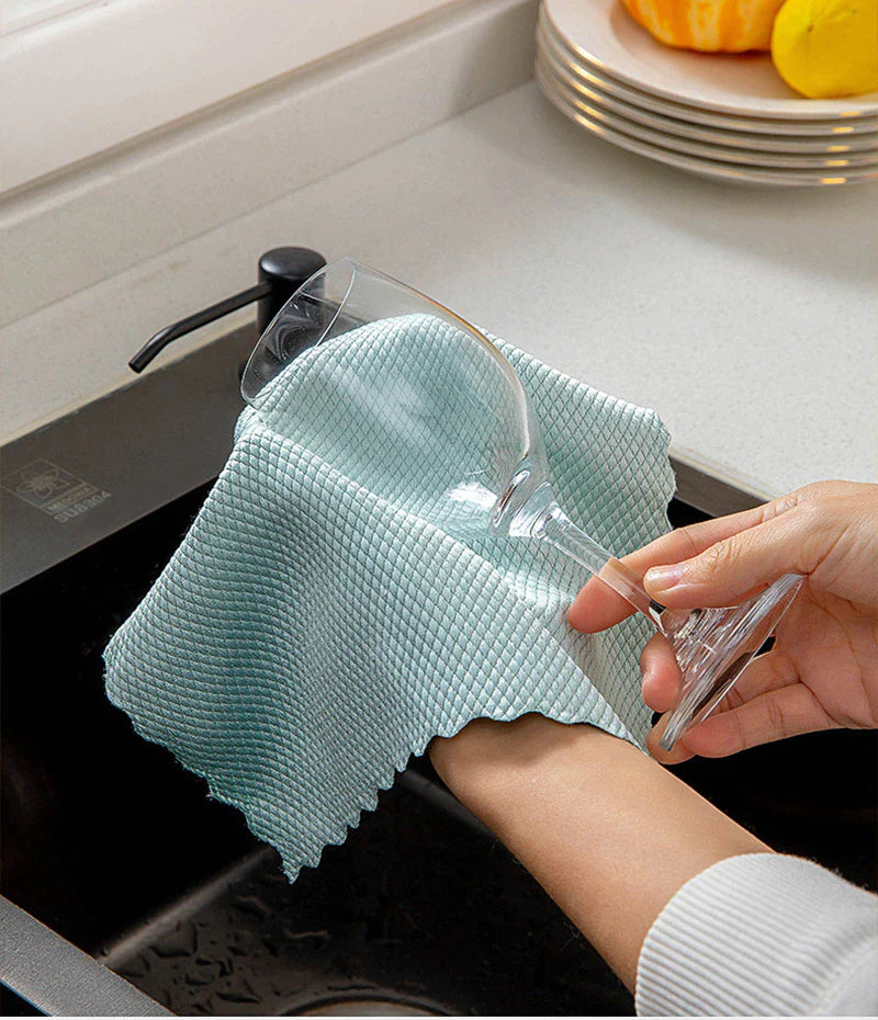 Set 10 lavete microfibra 30 x 40 cm