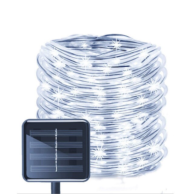 Ghirlanda luminoasa solara tip furtun cu LED, 12, 22 sau 50 metri