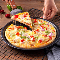 Set 3 tavi pentru pizza din teflon - imagine 3