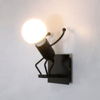 Lampa metalica retro industriala tip humanoid, soclu E27, diverse modele - imagine 6