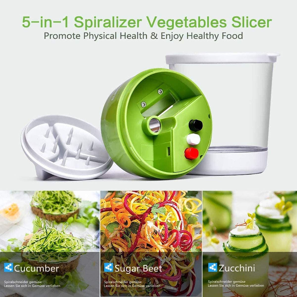 Razatoare Spiral Slice 5 in 1, pentru taiere tip spirala