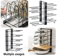 Suport organizator pentru oale si tigai cu 8 rafturi - imagine 8