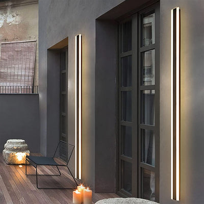 Set 2 lampi de perete pentru exterior LED Bar 150cm IP65, lumina calda, 45W, 3500 lumeni