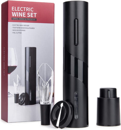 Set tirbuson electric reincarcabil, cu 4 accesorii