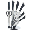 Set de bucatarie Priority Chef cu foarfeca, pila si suport, otel inoxidabil, 8 piese