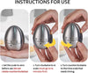 Cronometru de bucatarie argintiu din inox Egg Timer