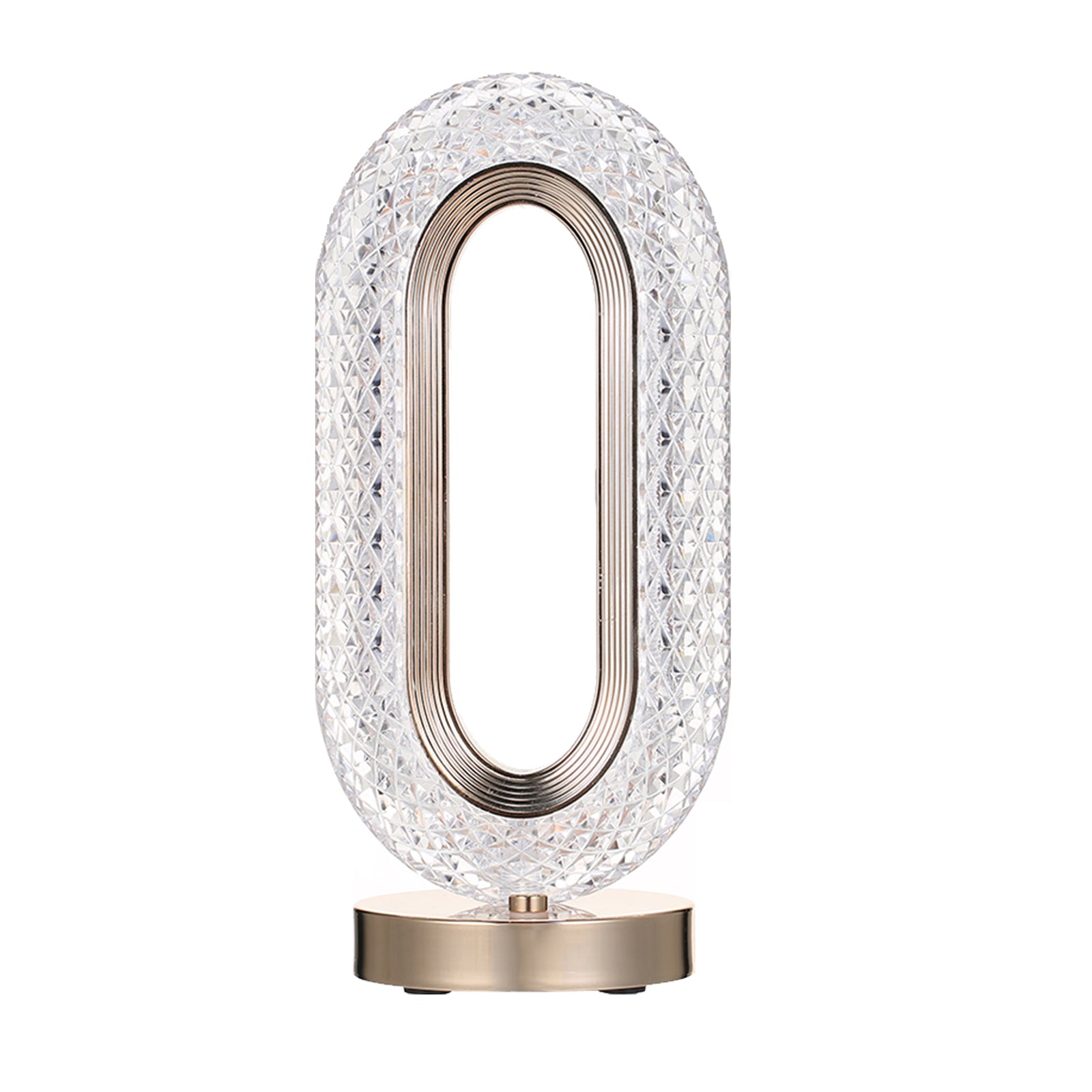 Lampa Diamond Crystal LED cu 3 temperaturi de culoare, alb rece, alb cald, neutru, culoare auriu