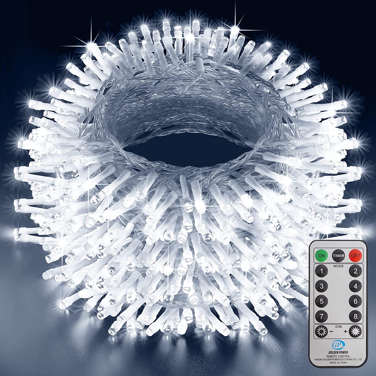 Instalatie de Craciun cu telecomanda, tip liniara, pentru exterior, 500 led-uri, 50m, diverse culori, IP44