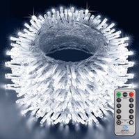 Instalatie de Craciun cu telecomanda, tip liniara, pentru exterior, 500 led-uri, 50m, diverse culori, IP44 - imagine 3