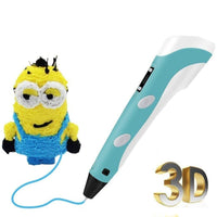 Creion pentru Desenat In Spatiu 3D, Pentru Incepatori, Cu Afisaj Si Filamente Multicolore - imagine 4