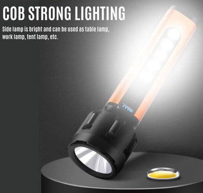 Lanterna 5 LED COB de mana cu incarcare USB, 5W