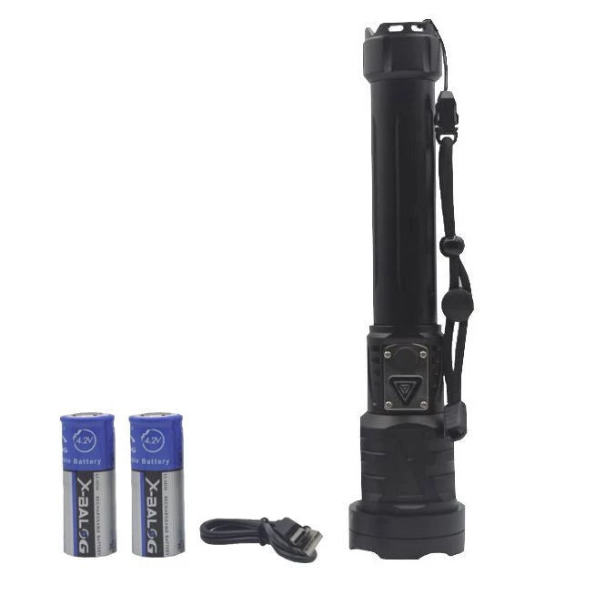 Lanterna profesionala LED P360, 5000 lumeni, 4 moduri luminare, USB