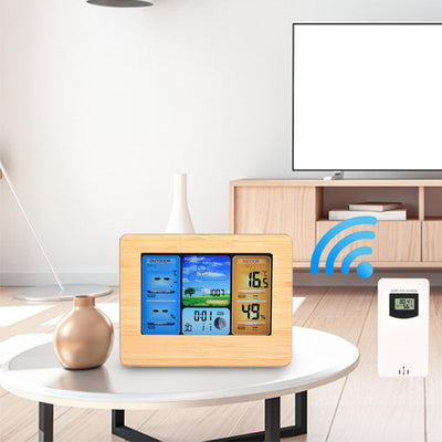 Statie meteo wireless cu senzor extern, LCD color, alarma, calendar, fazele lunii