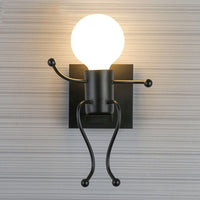 Lampa metalica retro industriala tip humanoid, soclu E27, diverse modele - imagine 4