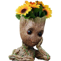 Suport figurina Grooty ganditor, ghiveci plante - imagine 4