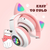 Casti wireless pliabile cu urechi de pisica iluminate LED, Bluetooth 5.0, Bass Stereo