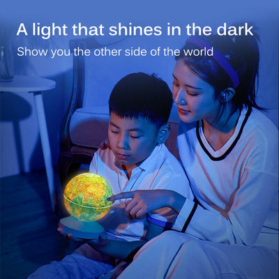 Lampa glob pamantesc 2 in 1 cu proiectie si realitate augumentata