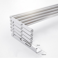 Uscator rufe din metal, retractabil, cu prindere in perete - imagine 4