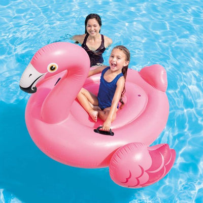 Saltea gonflabila pentru plaja, Intex Flamingo Ride-On