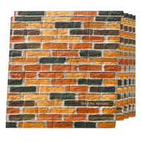 Set 10 x Tapet 3D Autoadeziv impermeabil, 70cm x 77cm, grosime 5mm - imagine 10
