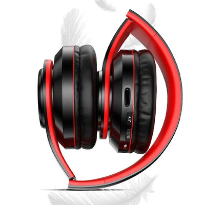 Casti Wireless pliabile B39, Bluetooth, Over-Ear, cu Microfon, Suport Card, lumini RGB