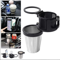 Organizator auto multifunctional suport 3 pahare, universal, negru/gri - imagine 4