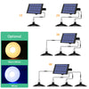 Set panou solar cu 4 becuri LED cu aplica, telecomanda, 50W