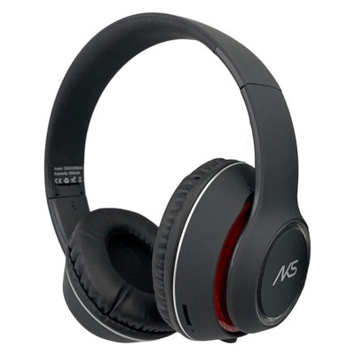 Casti Bluetooth AKS100 Stereo cu lumini RGB, Microfon, Wireless, Suport Card, Bass