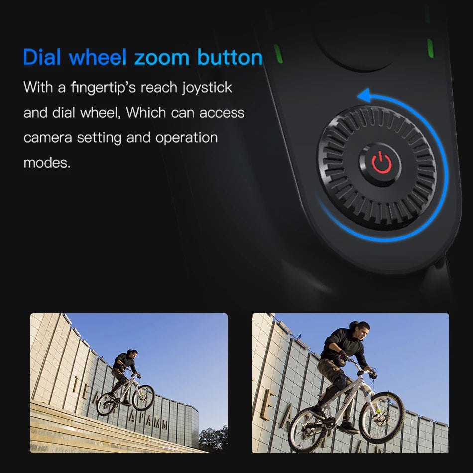 Sistem de stabilizare GIMBAL S5B cu face tracking, rotativ, 3 axe, Bluetooth, 4000 mAh, Negru