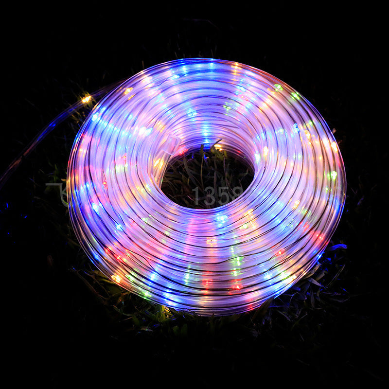 Ghirlanda luminoasa solara tip furtun cu LED, 12, 22 sau 50 metri