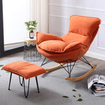 RESIGILAT - Fotoliu balansoar Lobster cu cadru metalic si perna de picior